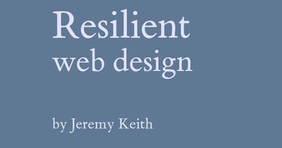 Screenshot of Resilient Web Design