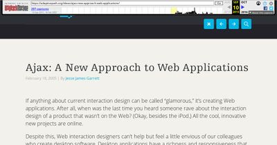 Screenshot of Ajax: A New Approach to Web Applications