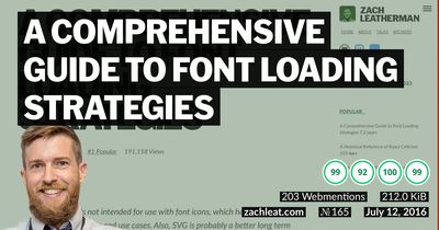 Screenshot of A Comprehensive Guide to Font Loading Strategies